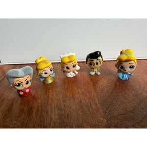 Disney Doorables Cinderella Figure Set Bride Groom | Prince Charming